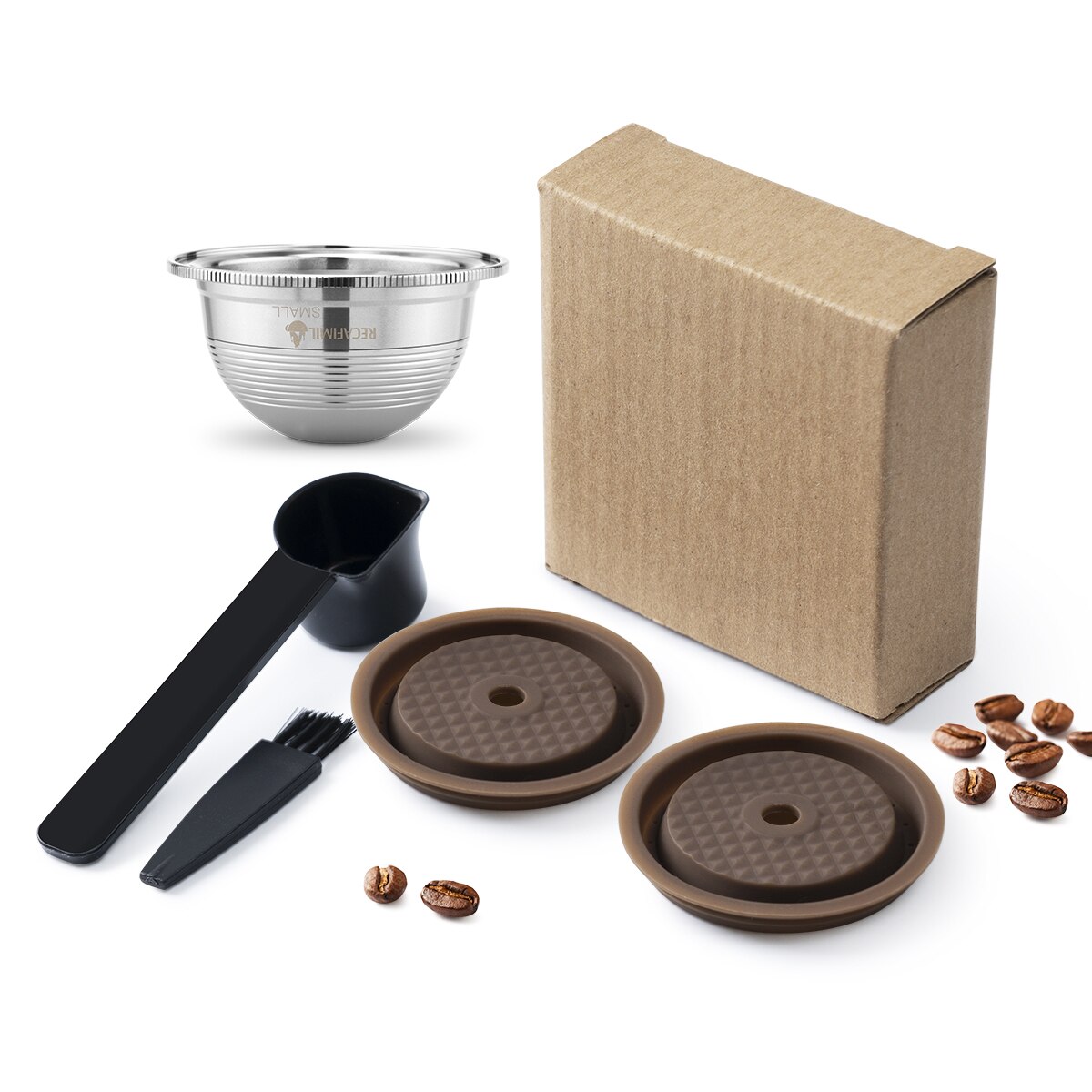 The lid for vertuo coffee capsules is made of silicone food grade material with Nespresso capsules pour Vertuo Next: 2Caps G1