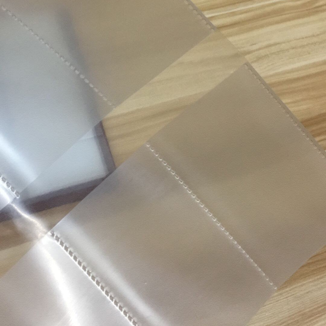 Protectores de hojas transparentes de hojas sueltas A4 grandes, 30 agujeros, dos lados, 20 tarjetas, bolsa de colección de tarjetas de nombre transparente