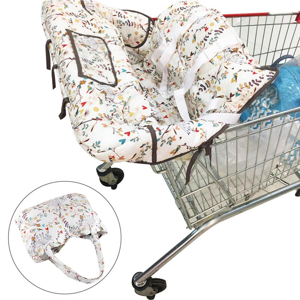 Baby børn bærbar indkøbskurv dækplade baby shopping skub vogn beskyttelsesdæksel sikkerhedssæder til børn multifunktion