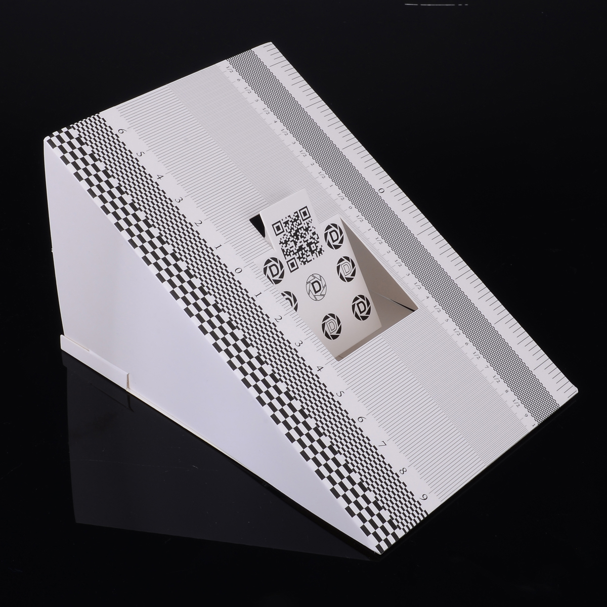 Mayitr 1pc Folding Card Lens Focus Testing Tool Calibration Alignment AF Micro Adjustment Ruler Chart