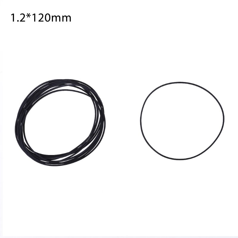 10 Pcs Drive Flat Belts Rubber DVD Cassette Tape Recorder Turntable Strap Belt Cassette Tape Replacement Square 1.2mm: R