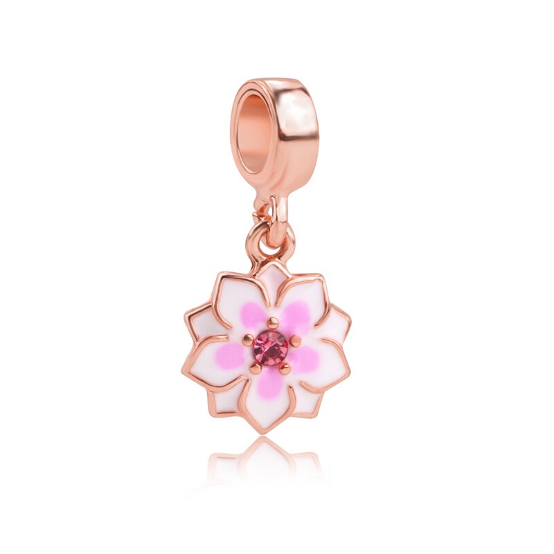 1pc 2022 roségoldene murmeln-schwester-lebensbaum-diy-perlen, passend für europäische Charme-armbänder, schmuckzubehör  v033: A504- r