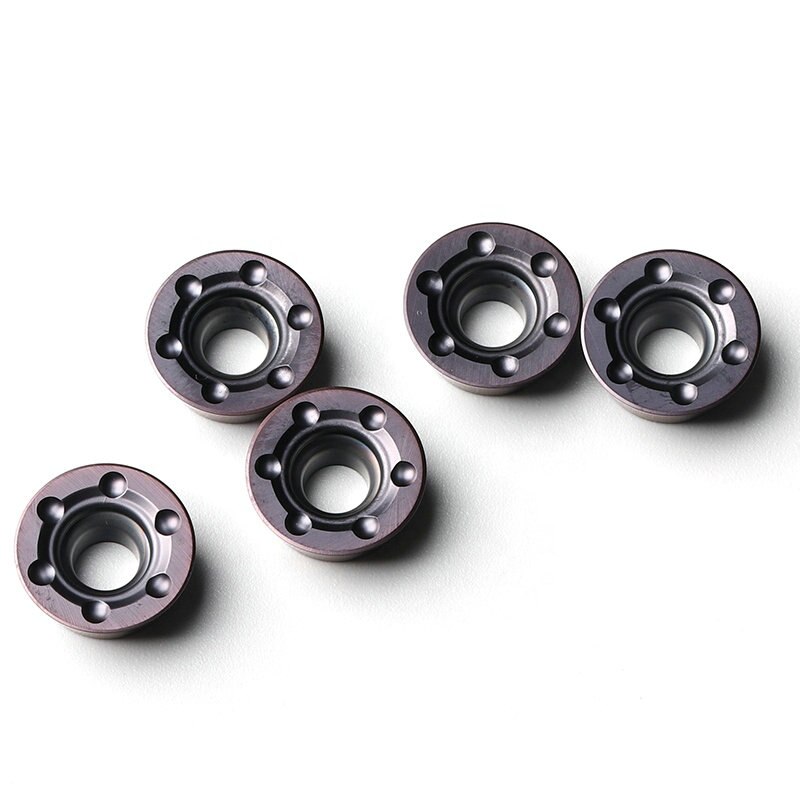 Round Milling Tungsten Carbide Inserts RDMT1204MO For Semi Finishing And Roughing RDMT Series Milling Carbide inserts for metal