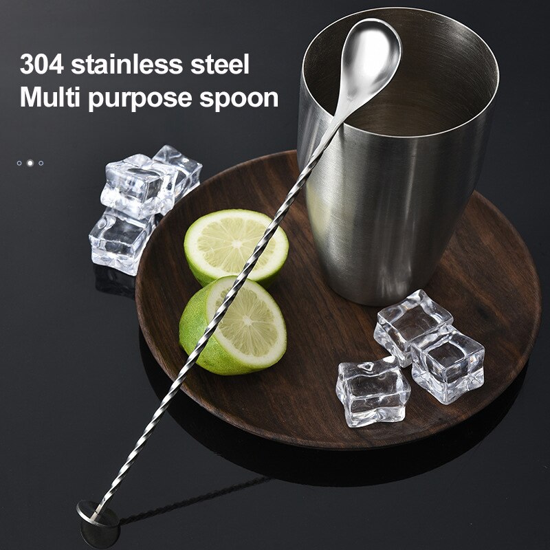 Cocktail Stick Stir Spoon Stirring Rod Spiral Pattern Drink Shaker Stirrer Twisted Mixing Spoon Bar Bartending Tool