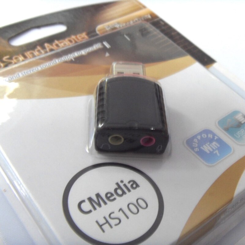 Portable USB External Sound Card Microphone Earphone USB Stereo Sound Adapter for PC Headphone MIC