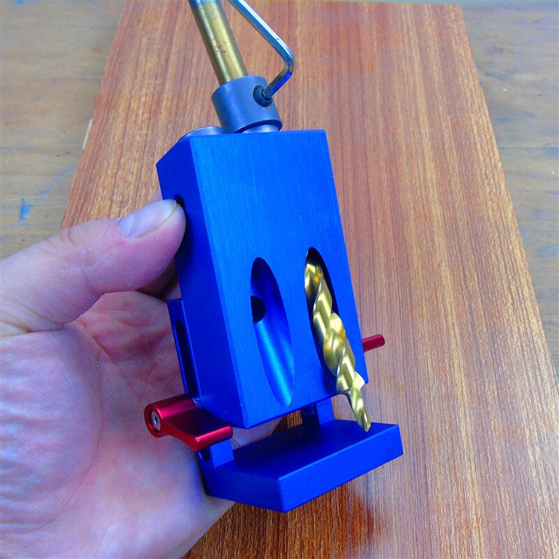 Oblique Hole Locator Pocket Hole Jig With Step Drill Bit &amp; Accessories Woodworking Punch Locator DIY Woodworking Tools