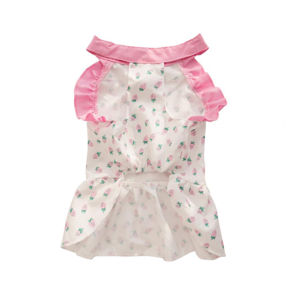 Beautiful Dog Dress Ruffles Type Delicate Stitching Attractive Cute Female Dog Princess Dress: L