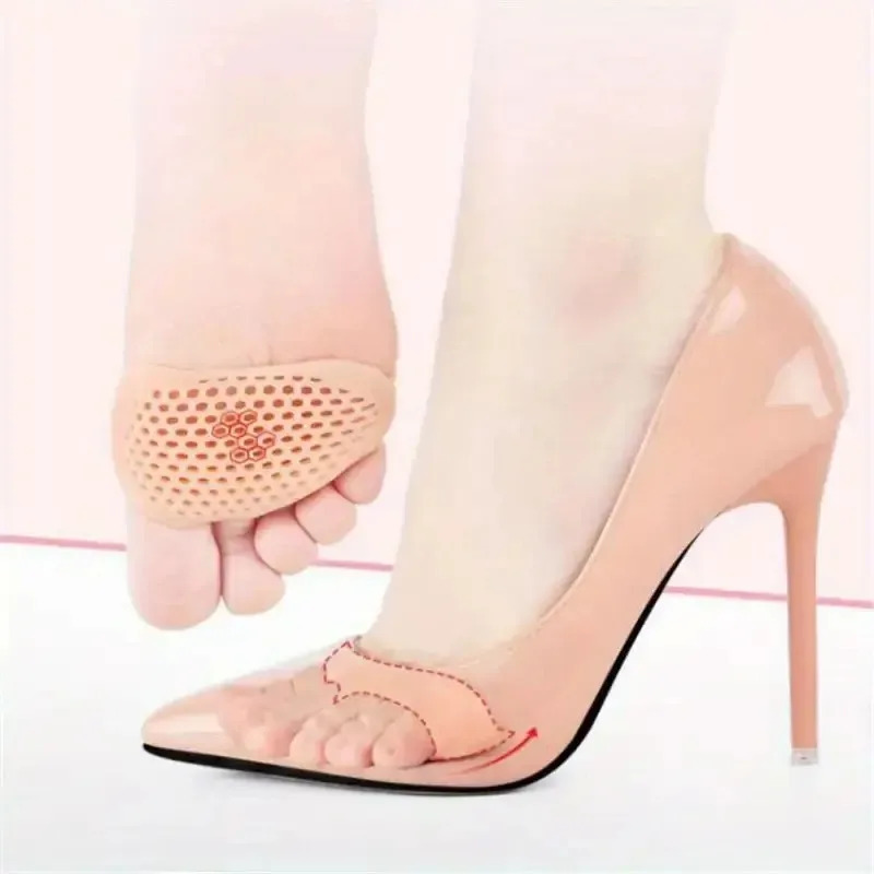 2/4/6pcs Silicone Metatarsal Pads, Toe Separation Foot Pads, Orthopedic Foot Massage Insoles, Forefoot Socks, Foot Care Tools