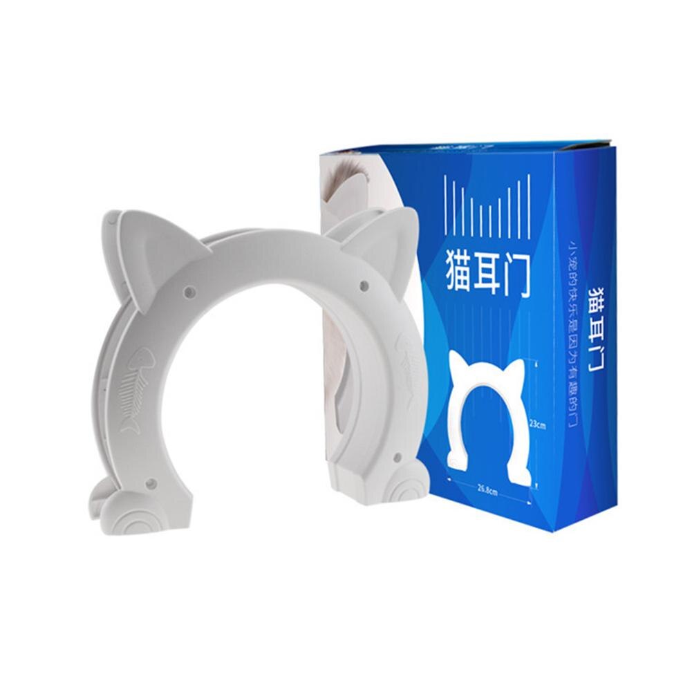 Interior Cat Door Cat-shaped Hole Easy Pass Hidden Litter Box Pet Doors Simple Installation Without Flap For Cats Dogs Pet