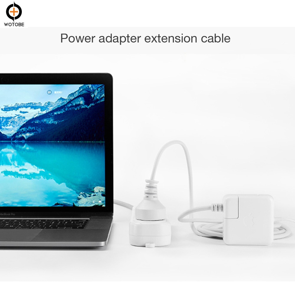 Charge Power adapter extension cable 1.8m Suitable for Macbook power adapters will 28W 30W 45W 60W 61W 85W 87W Charger