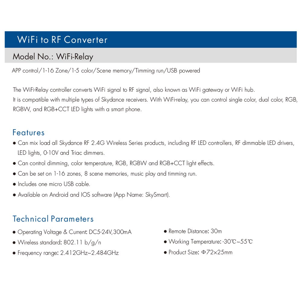 1-16 zone wifi lysdæmper controller 5v 12v 24v dc wifi relæ til rf konverter til enkelt farve ct rgb rgbw rgbcct led controller