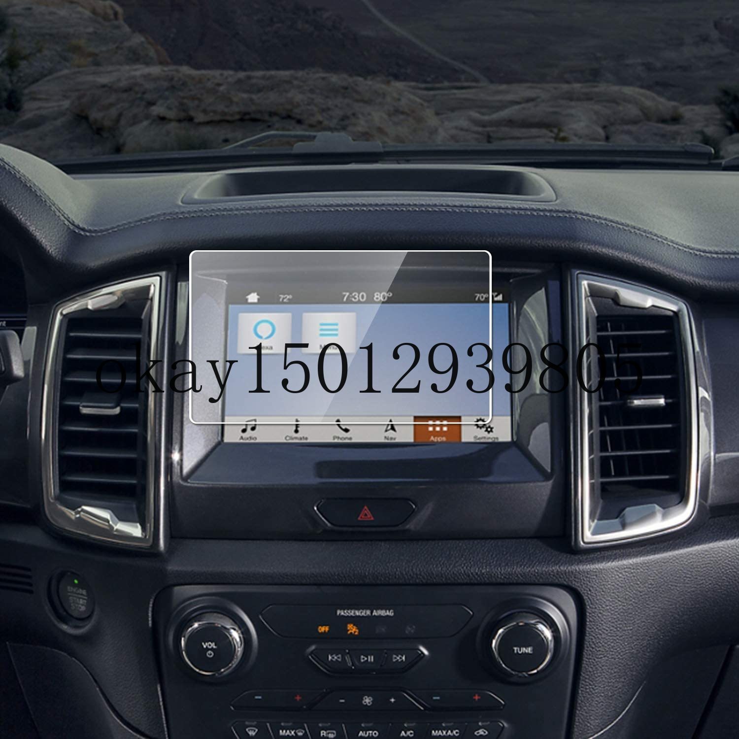 Gehard Glas Screen Protector Voor Ford Ranger (Xlt Lasso), Anti-kras, Hd Clear, bubble Gratis, Niet Voor Ranger Xl