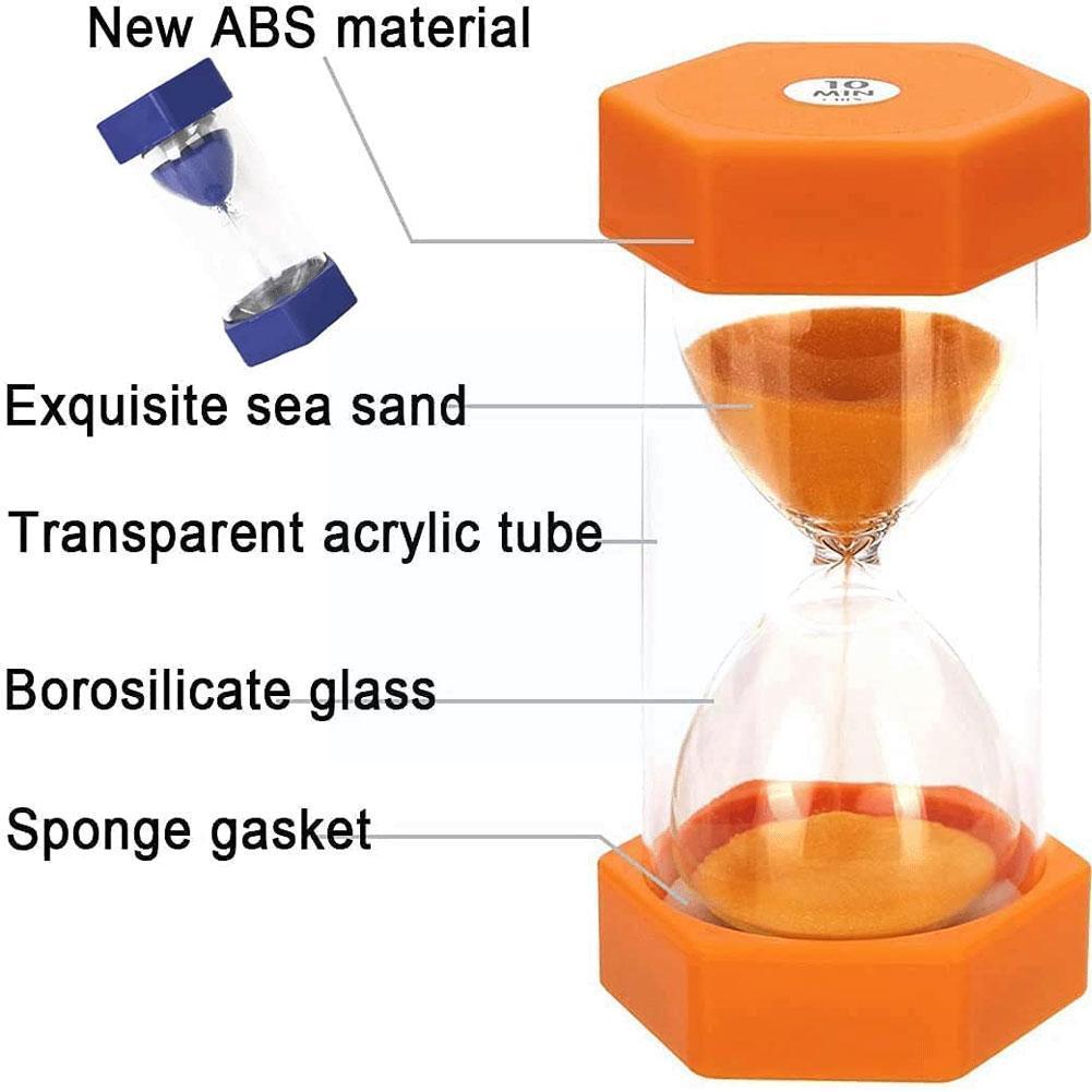 30 Minutes Hexagonal Anti-fall Sand Watch Timer Plastic Crafts Quicksand Bottle Multicolor Timer Home W9x0