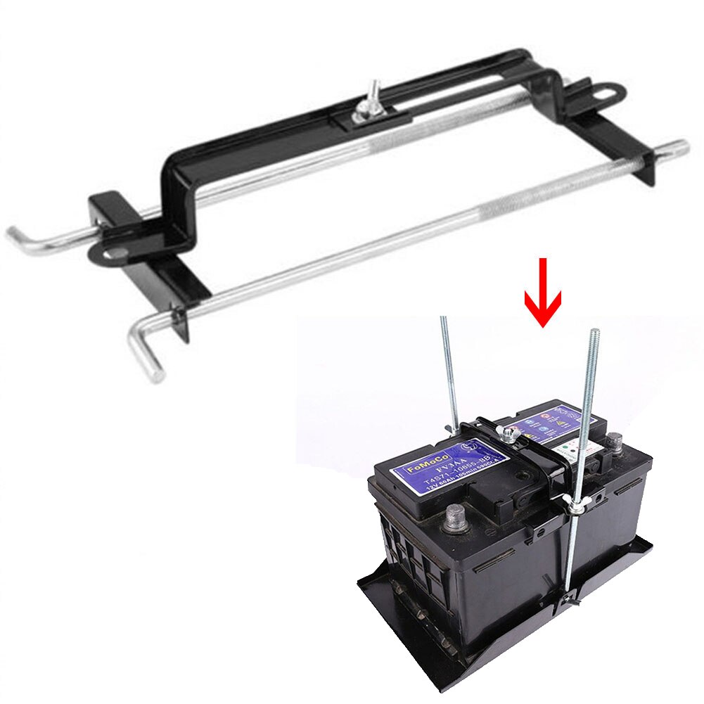 Adjustable Car Battery Holder Stabilizer Mount Rack Metal Fixed Bracket Stand Stable Durable
