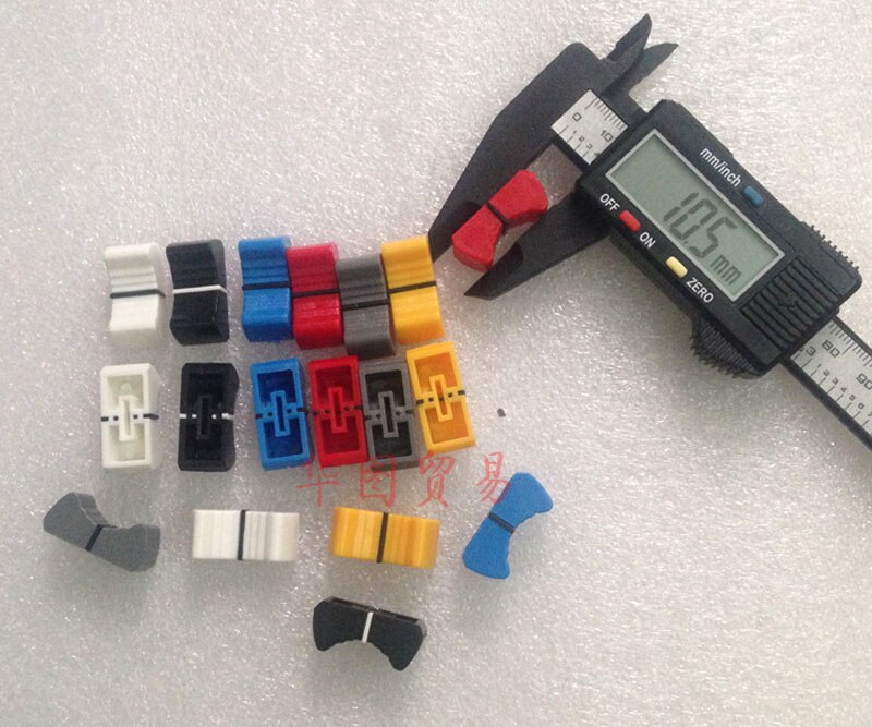 100 sztuk 8 MM mikser potencjometr suwakowy suwak garnek czapka/głośnik sceniczny wzmacniacz miksujący przełącznik czapka 6 kolor