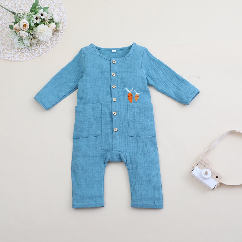 Carter Toddler Newborn Romper Baby Boys and Girls Long Sleeve Jumpsuit