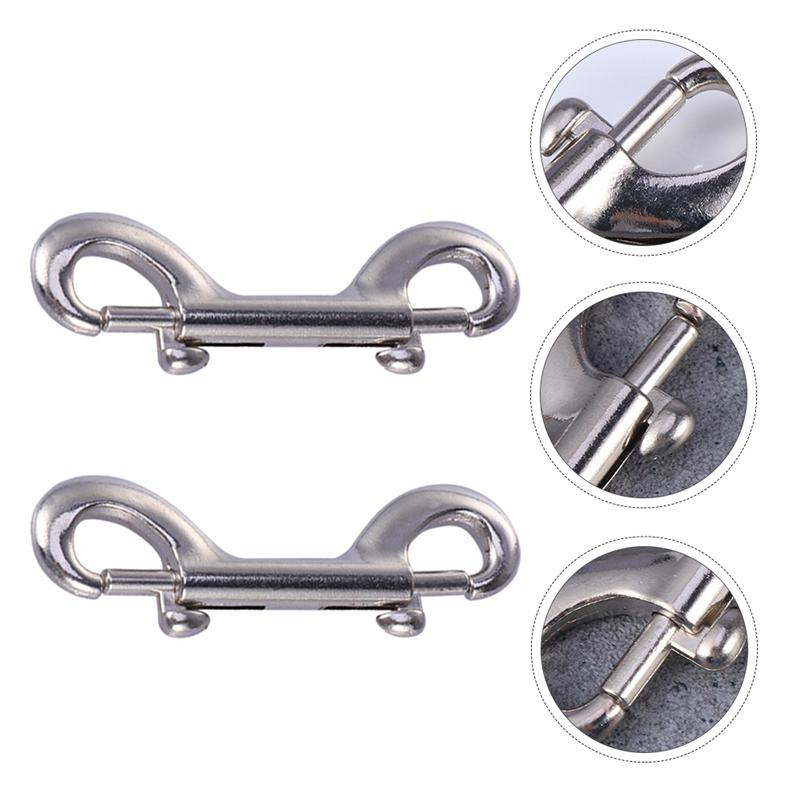 2pcs Double Ended Trigger Hook Practical Durable Useful Portable Long Snap Clip Heavy Duty Clip Snap Hook Double Ended