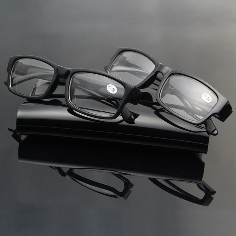 Gafas de lectura bifocales para hombre y mujer, lentes de plástico para presbicia, ligeras, Mini, negras, multifocales progresivas,