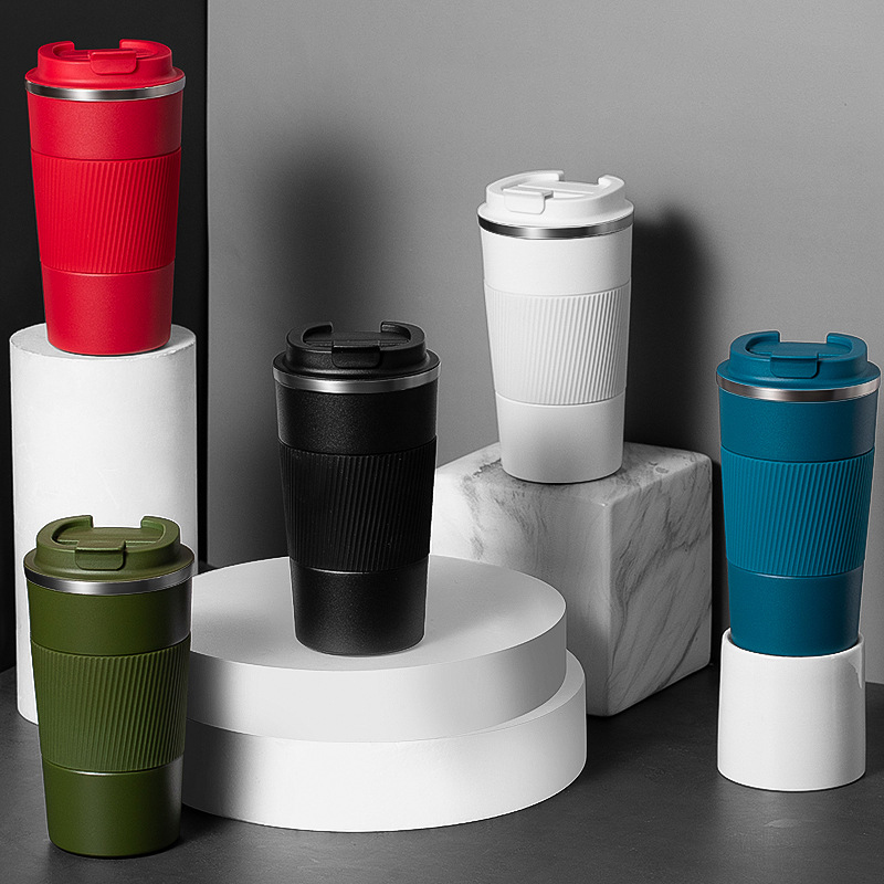 12/17 Oz Koffie Thermos Mok Dubbelwandige Rvs Draagbare Auto Reizen Tumbler Isolatie Thermische Koffiekopje om Te Gaan