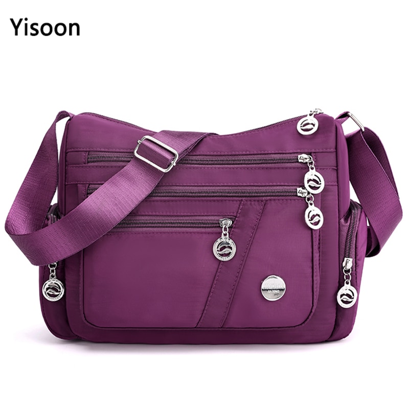 Tassen Voor Vrouwen Messenger Bag Waterdichte Nylon Schoudertassen Multi-Pocket Hobos Crossbody Tas Bolsas