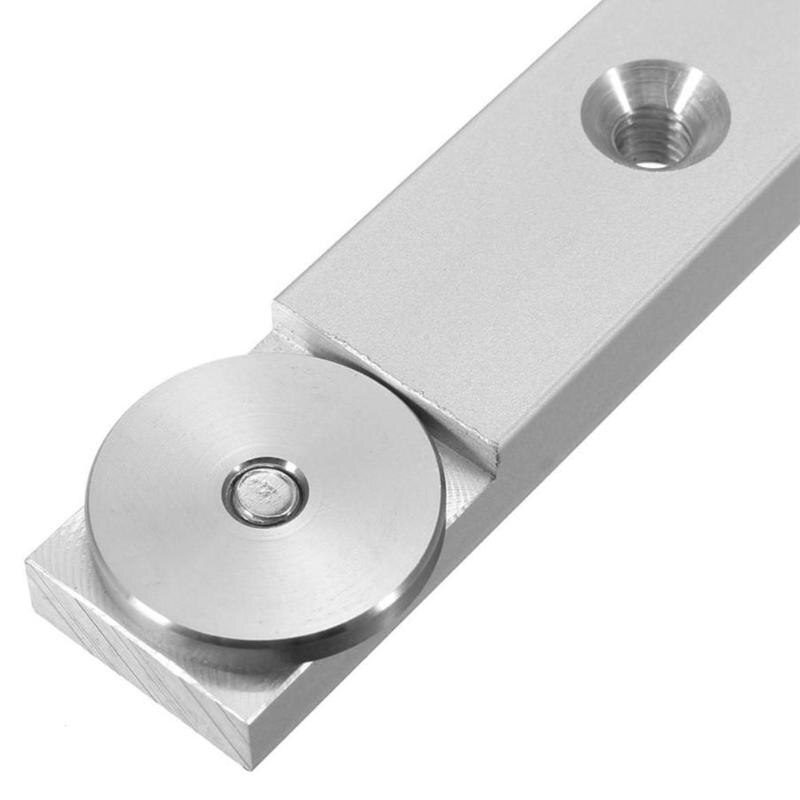 Aluminum Slot Miter Track Jig Fixture 300/450mm Size Adjustable Stainless Steel Runner for Table Saw Gauge Rod Woodworking Tool