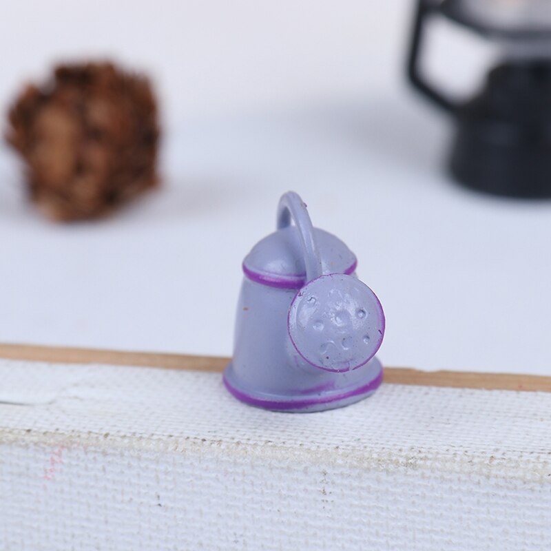 1/12 Dollhouse Miniature Watering Can Handicrafts Model Dollhouse Decoration White Dollhouse Accessories Classic Baby Toys