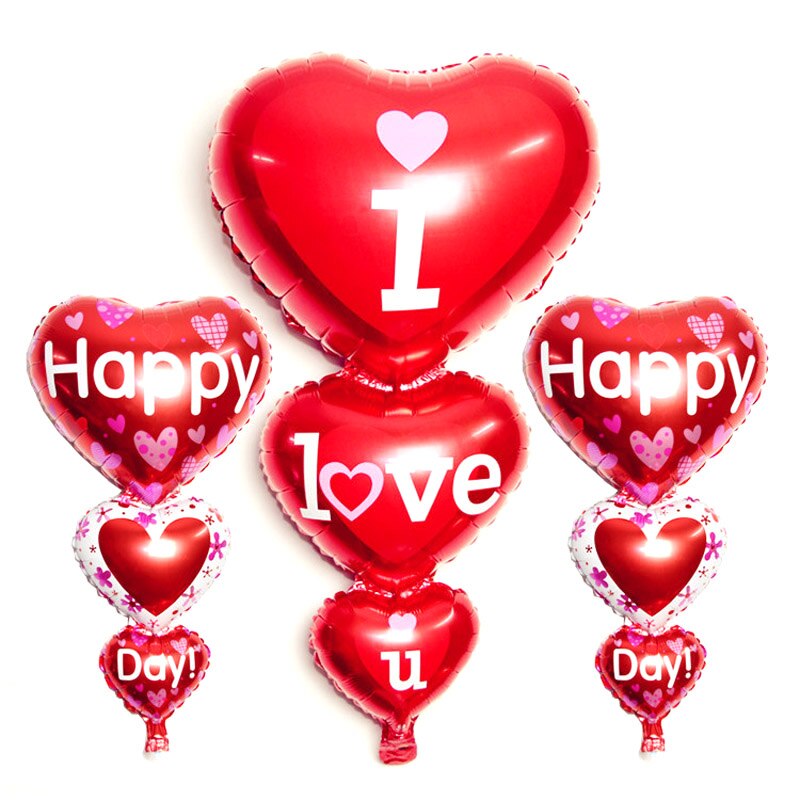 Grande eu te amo/feliz dia letras balões amor coração noivado aniversário casamentos namorados festa decoração suprimentos thin889