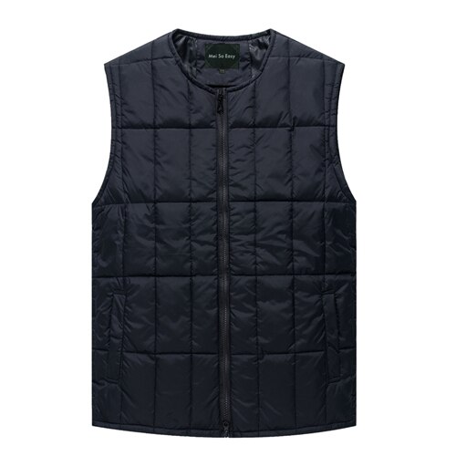 abajo chaleco obeso kaross masculino abajo Chaleco de talla grande para hombre XL 2xl 3xl 4xl 5xl 6xl 7XL 8XL 9XL 10XL 11XL 12XL 13XL: Dark Blue / XL