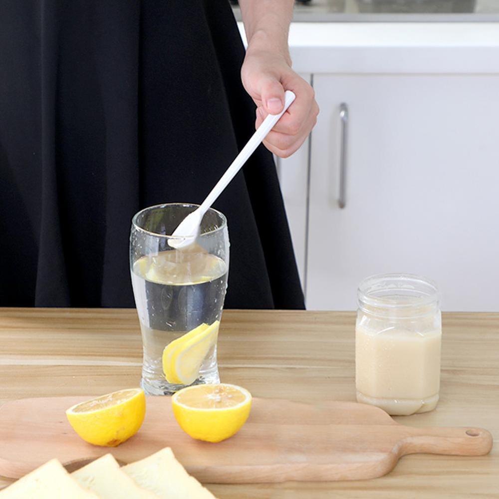 1PC Long Handle Salad Food Mixing Stirring Spoon Rice Tea Spoon Cooking Coffee Soup Tool Mixing Kitchen Dessert N9V7