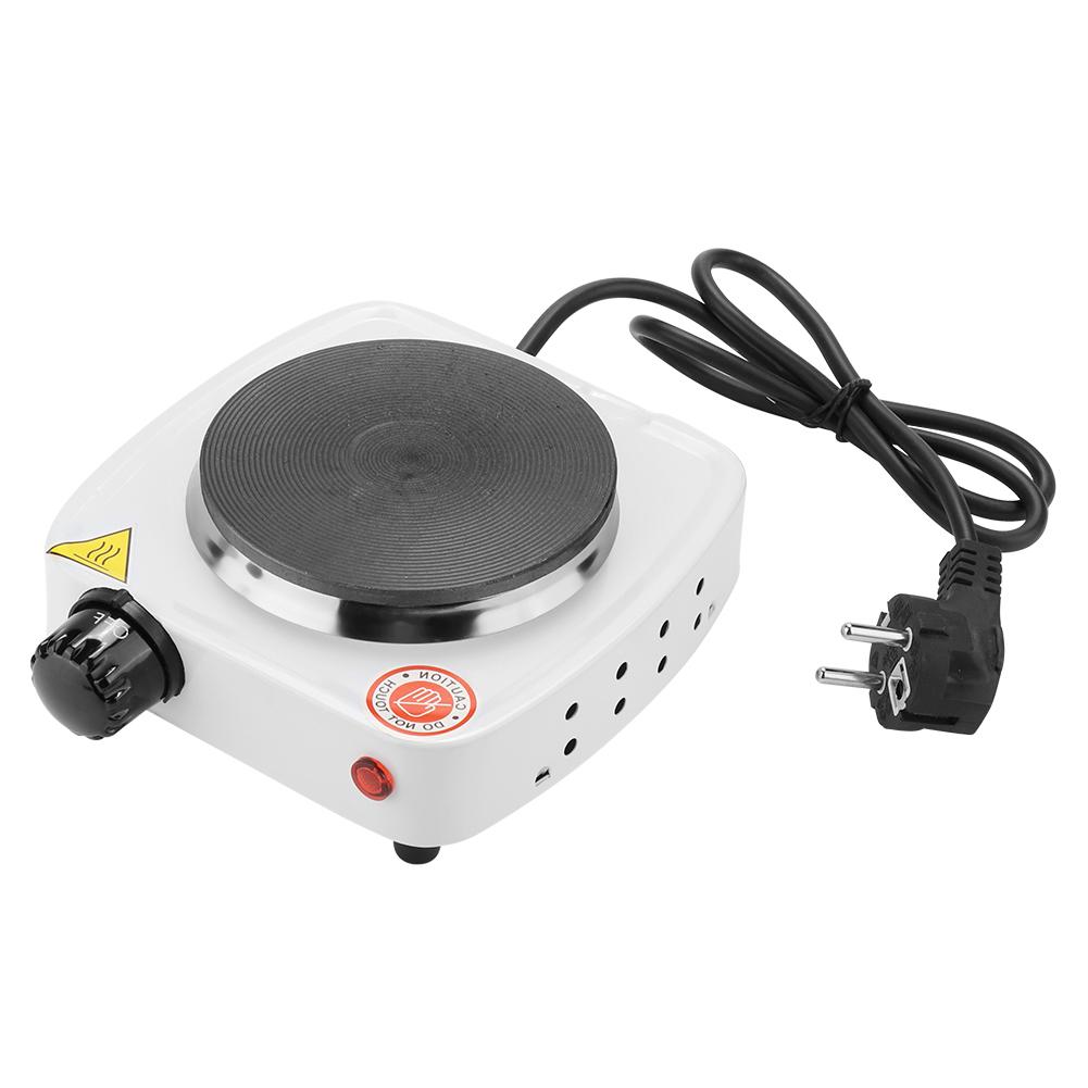 VGEBY Mini Elektrisk Kogeplade 500W - 220V - Kompakt Bordplade Komfur i Rustfrit Stål