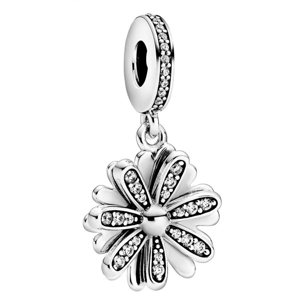 925 anhänger aus sterlingsilber: eine rosafarbene gänseblümchenblüte, ein allsehendes auge und eine feder – origineller damenschmuck.: Kamel
