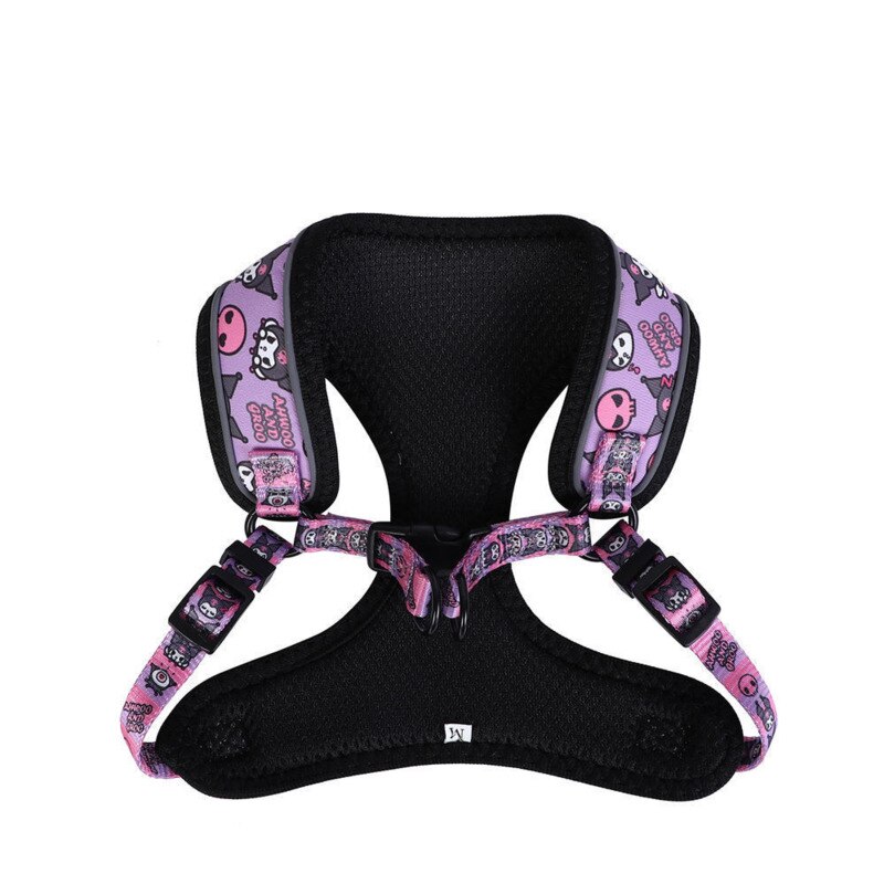 Pet Dog Harness Set Purple Print Reflective Pet Harnesses For Dogs Puppy Breathable Cat Harness And Leash Sets Cat Leash