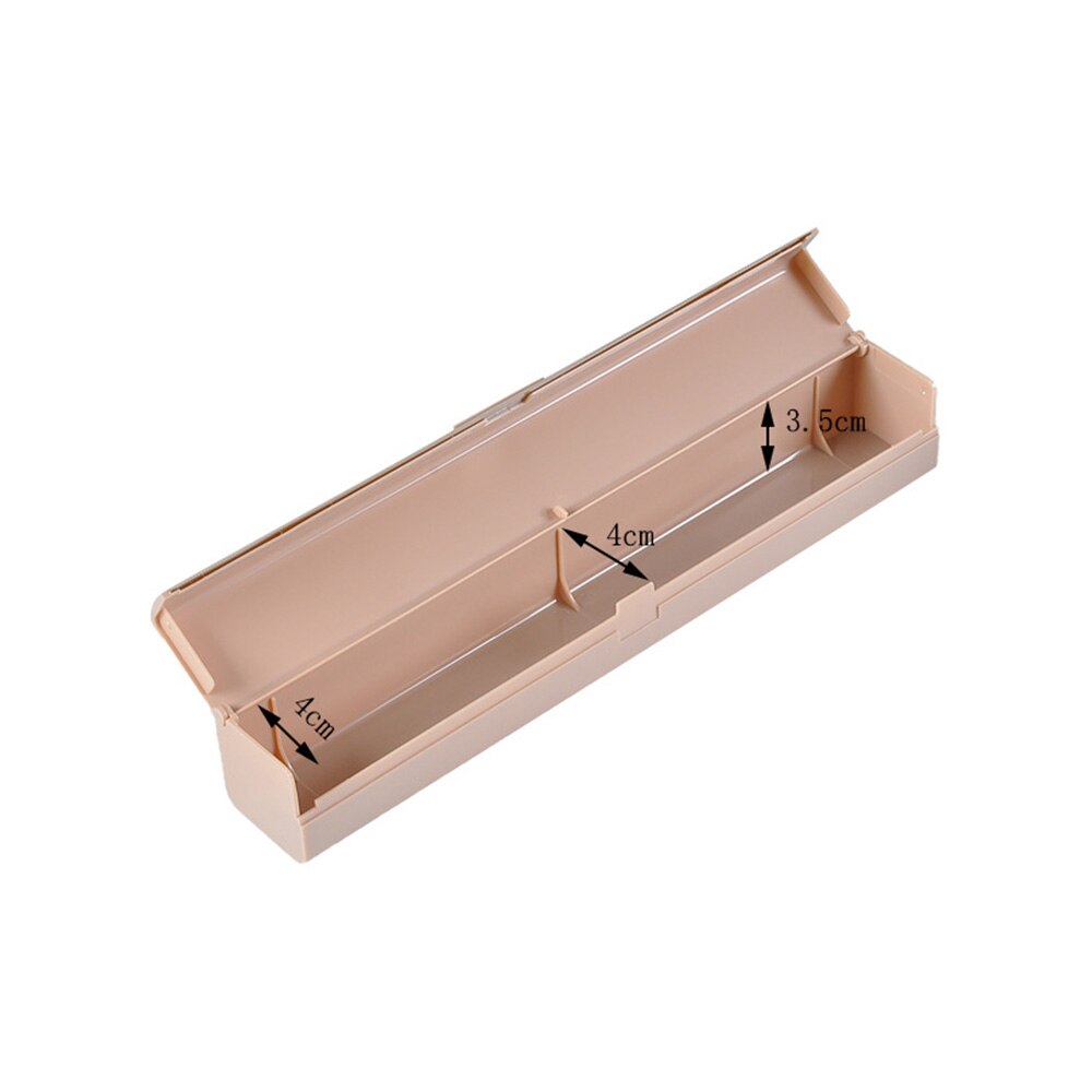 Plastic Wrap Dispenser with Cutter Refillable Cling Film Dispenser Kitchen Aluminum Foil/Foil Wax Paper Practical Cutting Tool