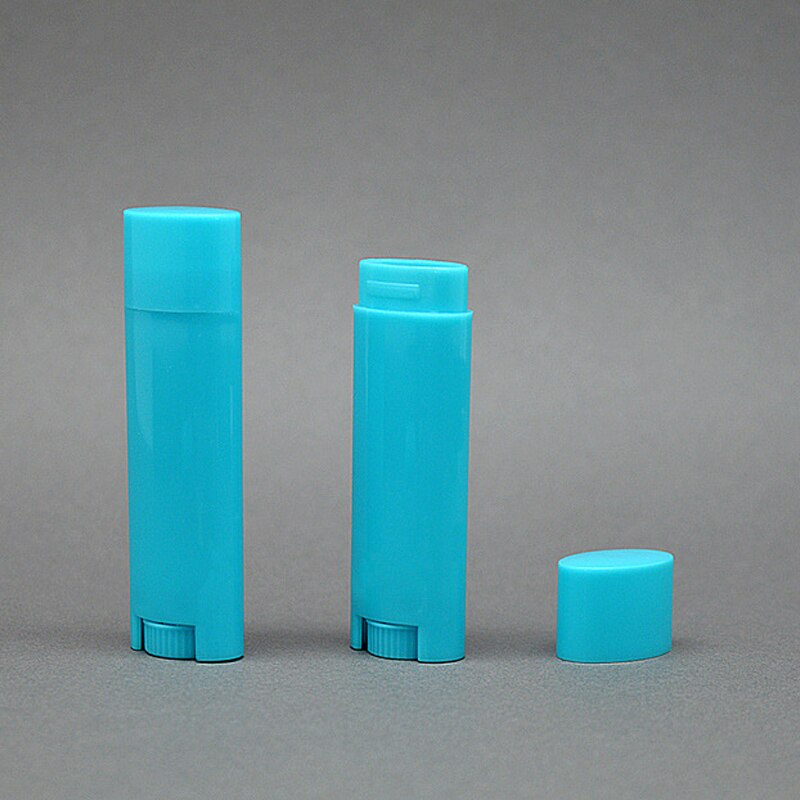 Tubos de bálsamo labial vacíos, 100 unidades, 4,5g/0,15 oz, tubos planos ovalados, envases de lápiz labial, tubo cosmético DIY, botella multicolor