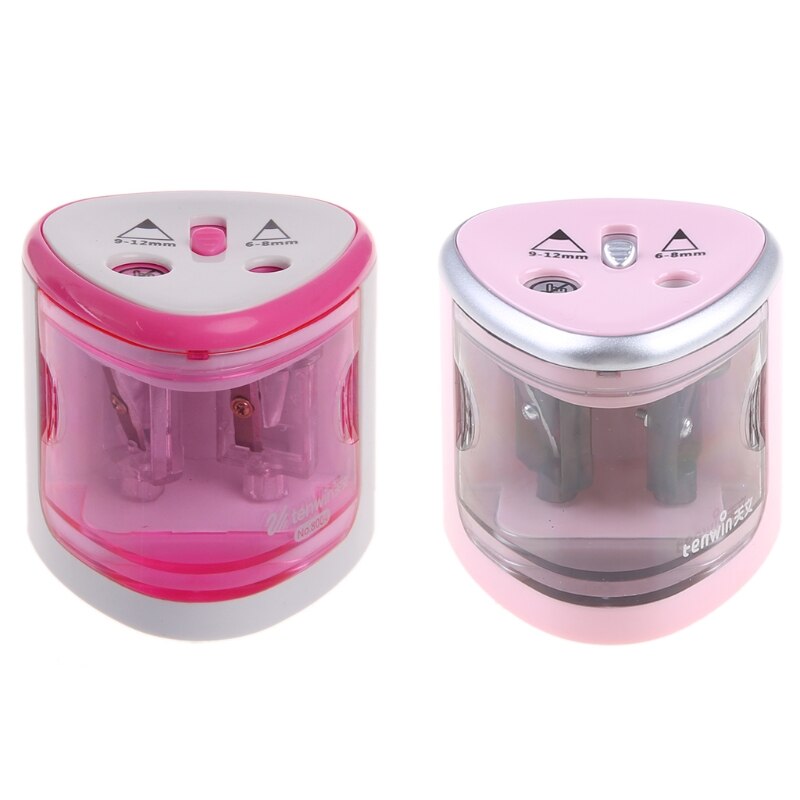 Automatic Two-hole Electric Touch Switch Pencil Sharpener Home Office School