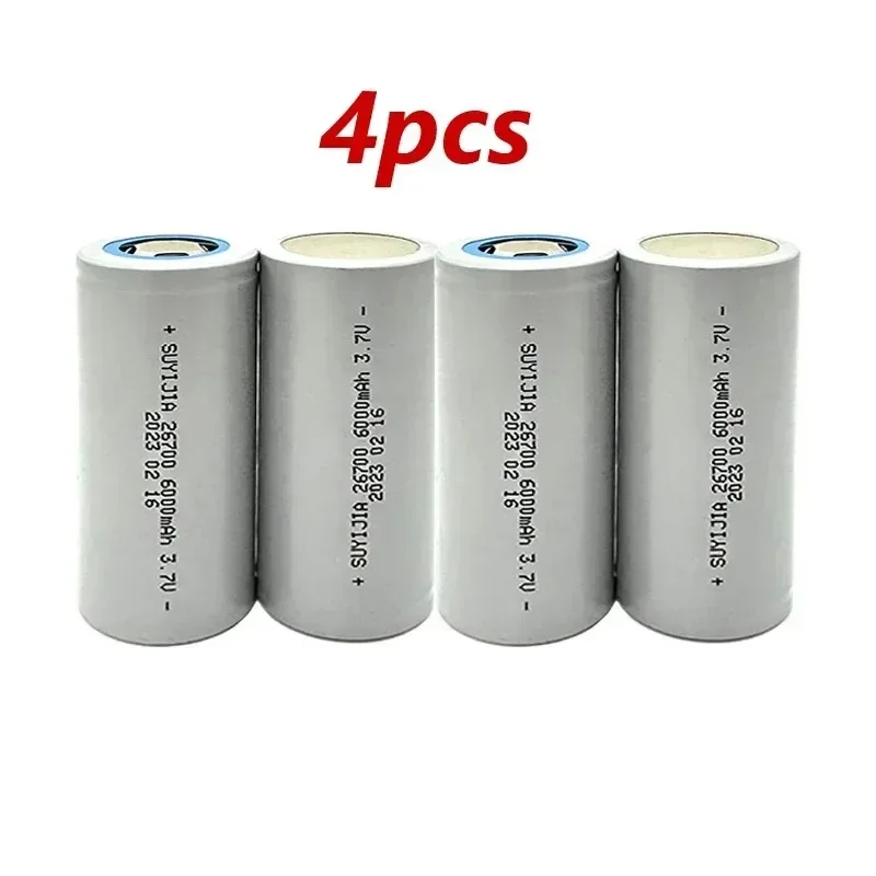 26700 Power Battery 3.7V 6000mAh Rechargeable Lithium Batteries for Electric Scooters Vehicle Tricycle Energy Storage Flashlight: Pink