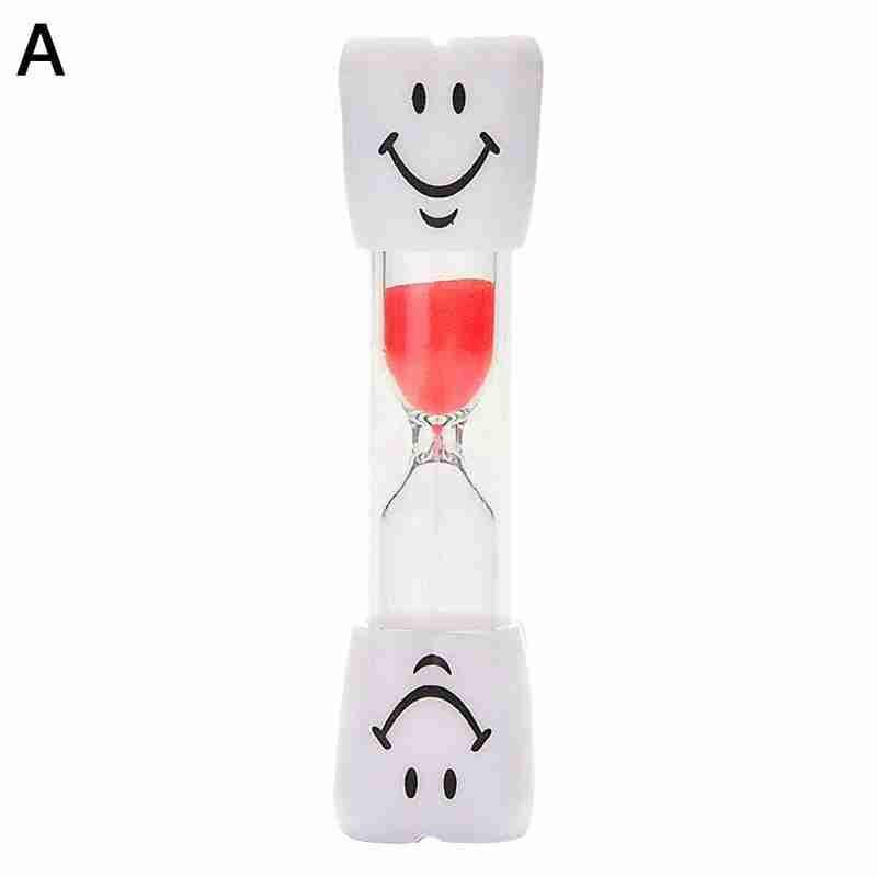 1pc lachende gezicht multifunctionele kook-borstel kinderen timer ornamenten bureaublad zand kinderen  u2 j 6: Rood