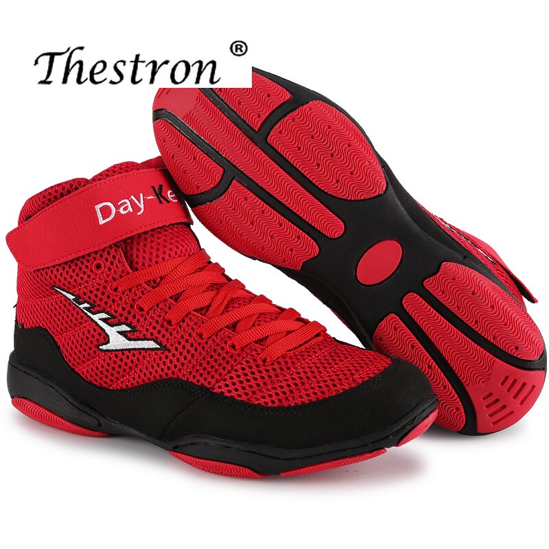 Men High Top Wrestling Shoes Non Slip Men and Women Wrestling Boxing Training Sports Shoes Lightweight Outdoor Sneakers Men