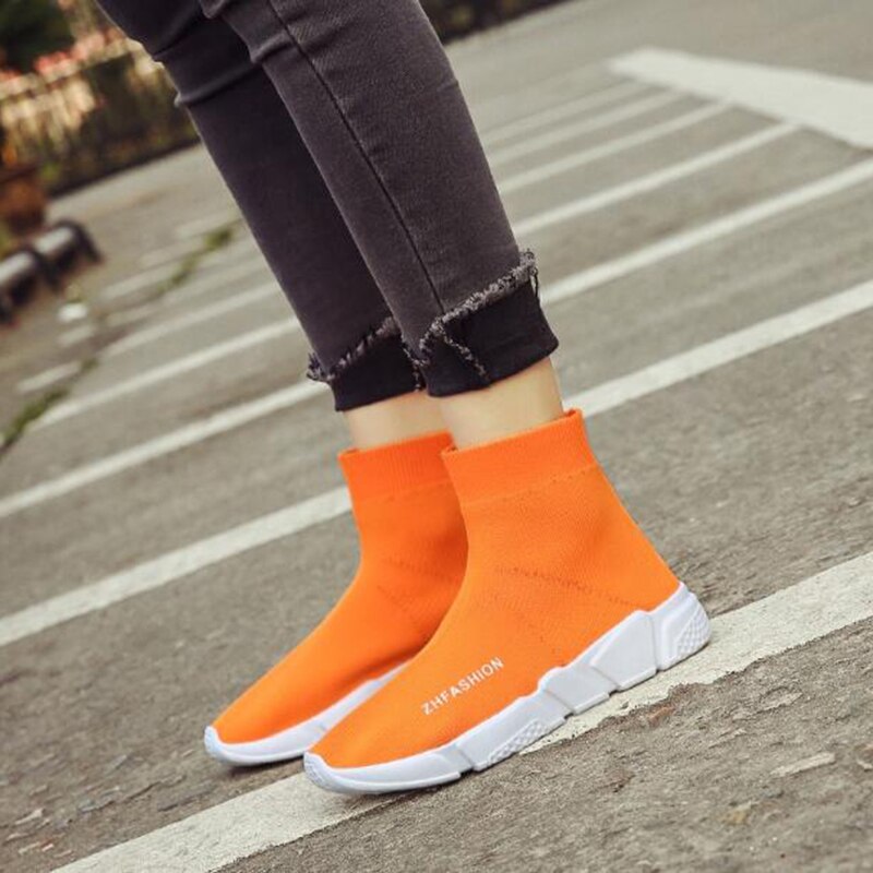 Covoyyar kvinder sokker støvler lange slanke over knæet høje støvler efterår vinter stretch stof kilesko kvinde wbs 850