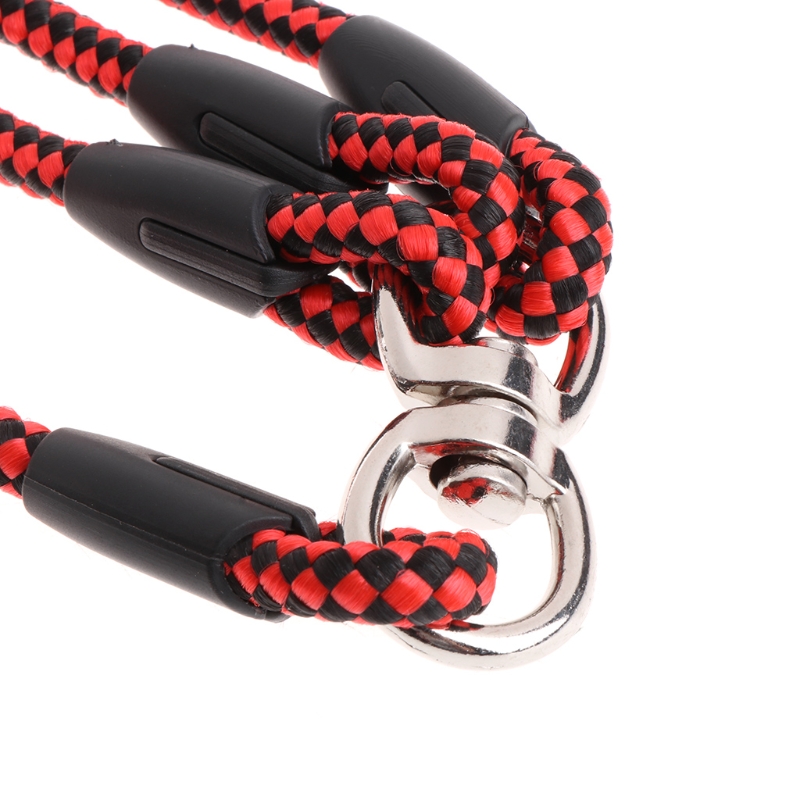 Triple Honden Leash Coupler Lood Met Nylon Zachte Handgreep Voor Wandelen 3 Honden Buiten