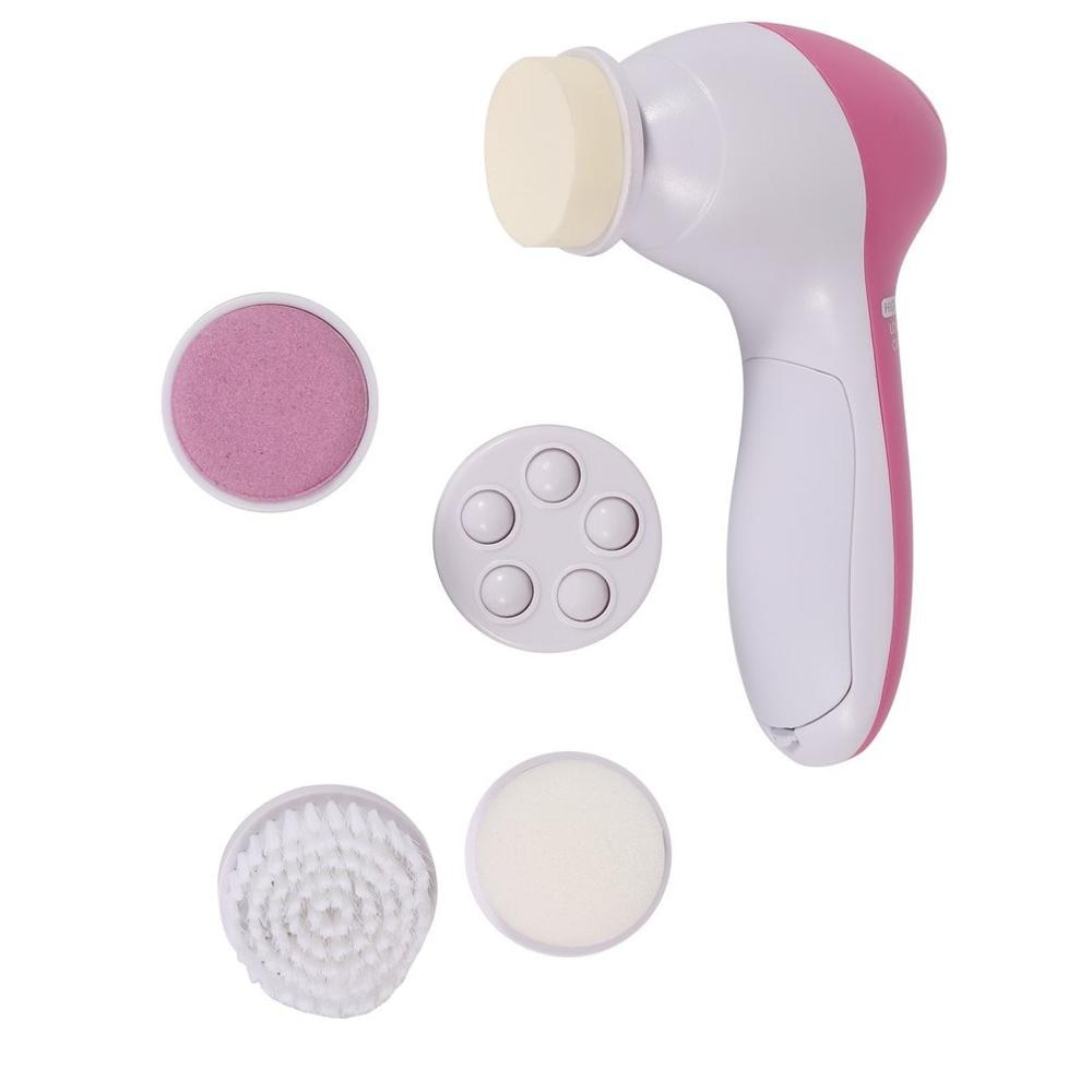5 in 1 Elektrische Wassen Gezicht Machine Facial Pore Cleaner Body Reiniging Massage Mini Skin Beauty Massager Brush