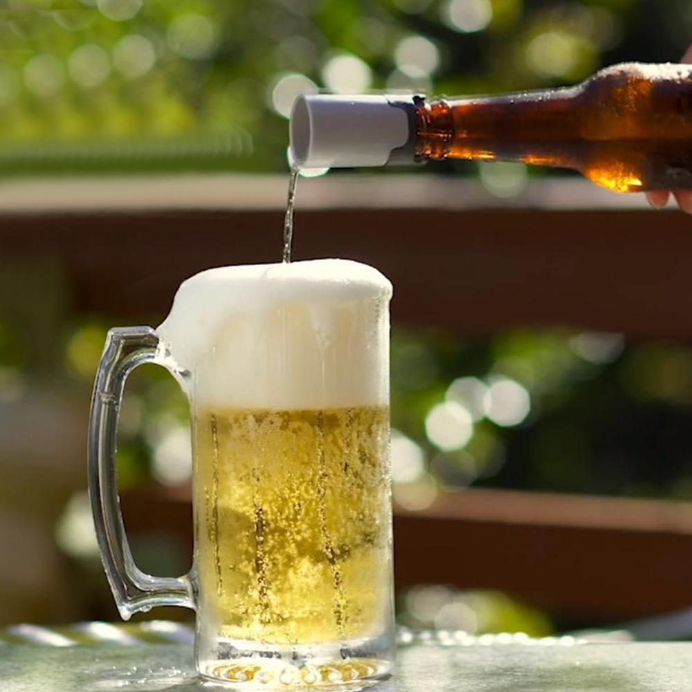 Draagbare bierschuimmachine speciaal voor flessen, draagbaar schuim, blikbier, bier, biermachine en  s3 k 2