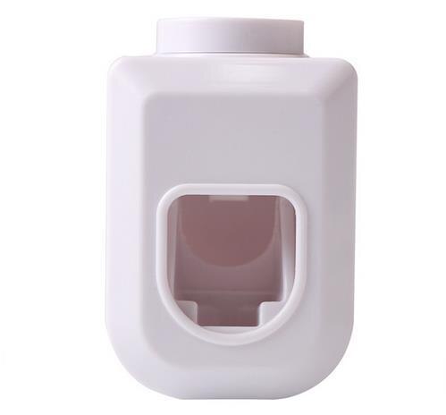 1Pc mains libres automatique presse-agrumes distributeur de dentifrice presser montage mural salle de bain accessoires 4 couleurs: White