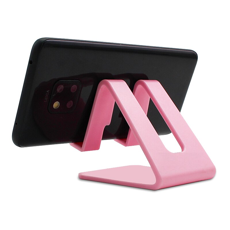 Support universel de Support de téléphone portable de Table pour le Support de bureau de téléphone pour l'iphone 11 Pro XR Samsung Xiaomi Support de téléphone portable: Pink