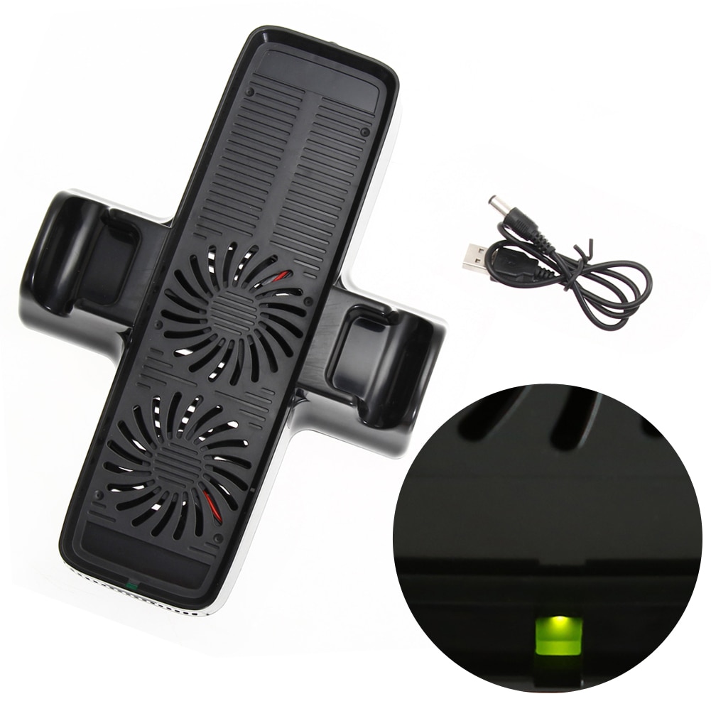 Koelventilator Met Dual Dock Stand Voor Xbox 360 Game Controller