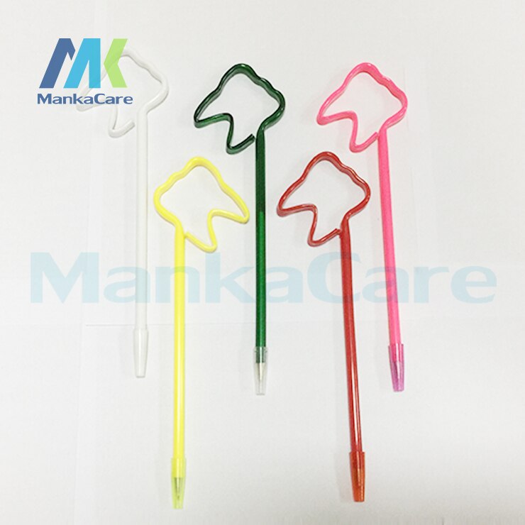 10 stk dental kuglepen tandklinik, tandformede kuglepenne flere farver