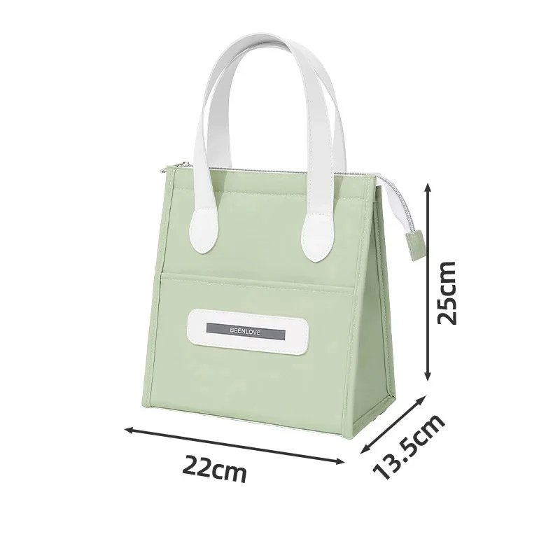 Portable Handheld Lunch Box Bag Insulated Lunch Bag for Work And School Outings Easy Carry Bento Bag Food Storage Pouch: SKY BLUE