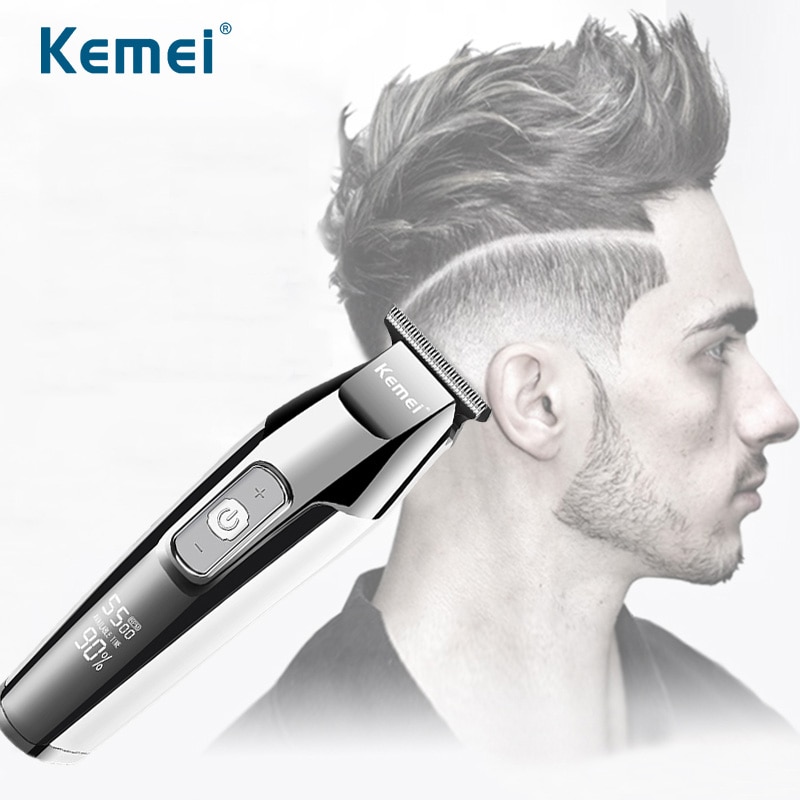 Kemei Haar Haarschneidemaschine für Männer Elektrische Haar Trimmer Haarschnitt Maschine LCD Digital DIY Haar Styling Werkzeuge Barbier Schermaschinen
