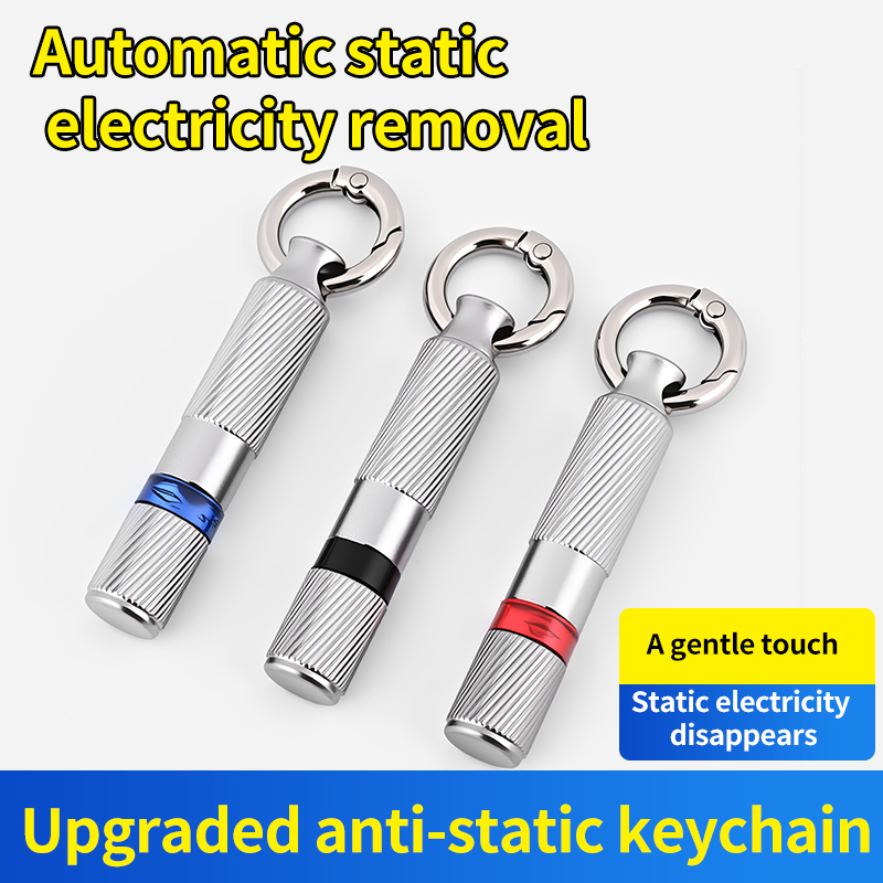Statischer Stab, elektrostatischer Entlader, tragbarer antistatischer Schlüsselbund, Winter-Trockenklima-Statik-Eliminator, LED-Stromerkennung