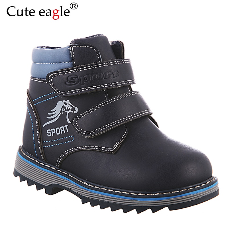 Vinterstövlar för pojkar filtstövlar små barn ylle plysch varma snöstövlar för pojkar & #39 ;s vattentäta martin boots eu storlek 27-32